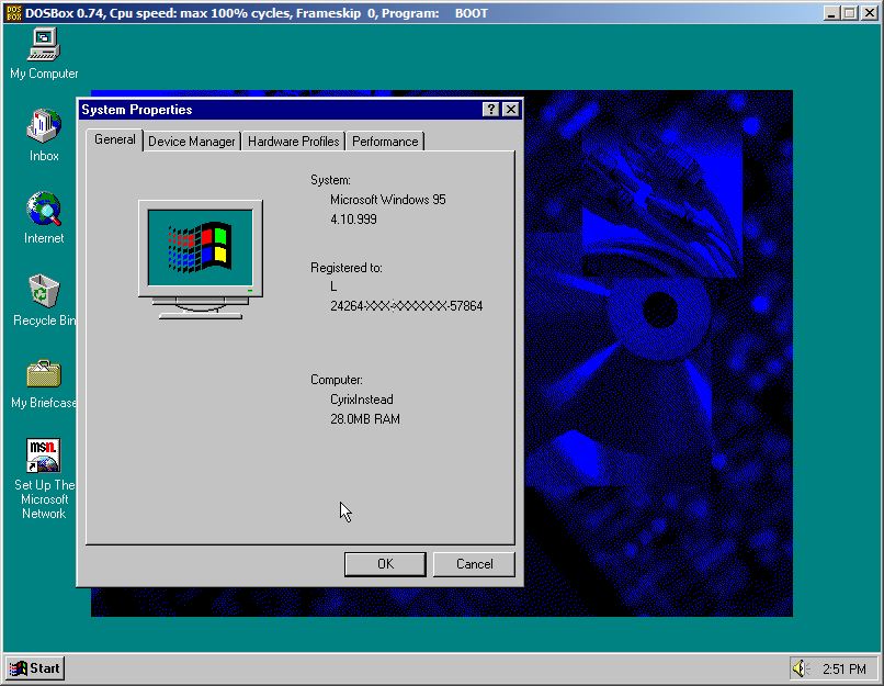 magic dosbox boot windows 98